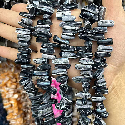 1 Strand Dyed Natural Trochus Shell Beads Strands SSHEL-PA0001-01C-1