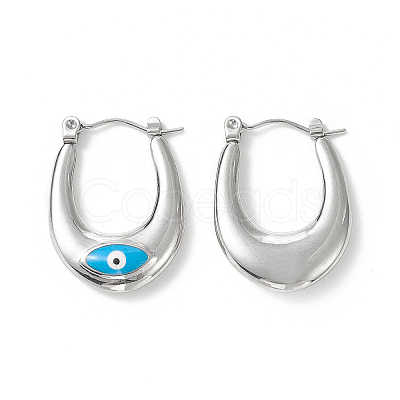 316 Stainless Steel Hoop Earrings LS-EJEW-I282-01A-02P-1