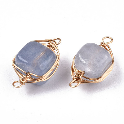 Natural Agate Links Connectors G-T131-99C-1