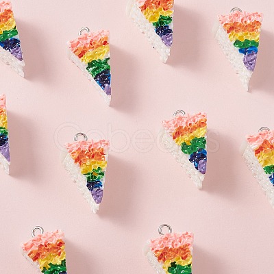 Opaque Resin Pendants RESI-CJ0002-39-1
