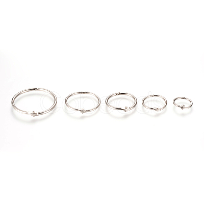 Iron Loose Leaf Book Binder Hinged Rings X-IFIN-T004-03P-1