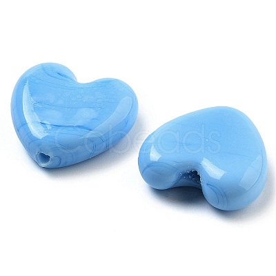Heart Handmade Lampwork Beads LAMP-U003-01K-1
