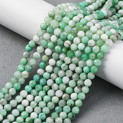 Natural Chrysoprase Beads Strands G-G195-A02-03-1