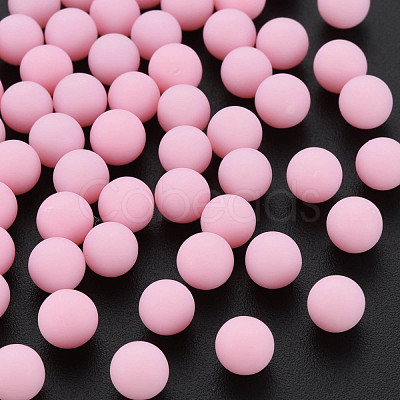 Opaque Acrylic Beads PAB702Y-B01-02-1