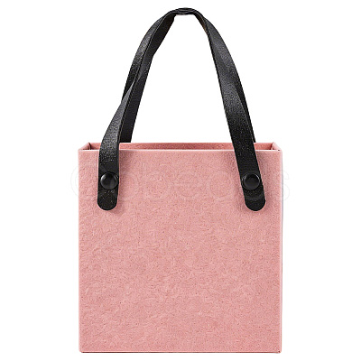 PU Leather Jewelry Set Drawer Boxes with Sponge Inside and Texture Paper Jewelry Tote Bags ABAG-CL0001-66B-1