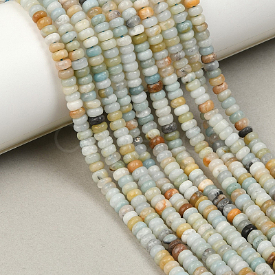 2 Strands Natural Flower Amazonite Beads Strands G-PA0001-27-1