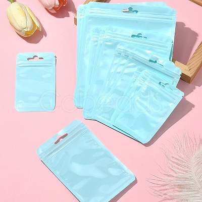 40Pcs 4 Styles Macaron Color Plastic Yin-yang Resealable Bags OPP-FS0001-18D-1