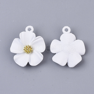 Spray Painted Alloy Pendants X-PALLOY-N0147-03-1