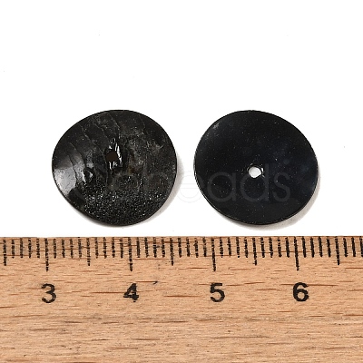 Spray Painted Natural Akoya Shell Beads X-SHEL-M021-11-1