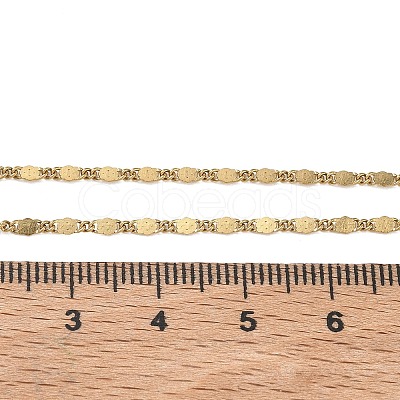 2MM 304 Stainless Steel Oval Link Chain Necklaces NJEW-D328-02G-1