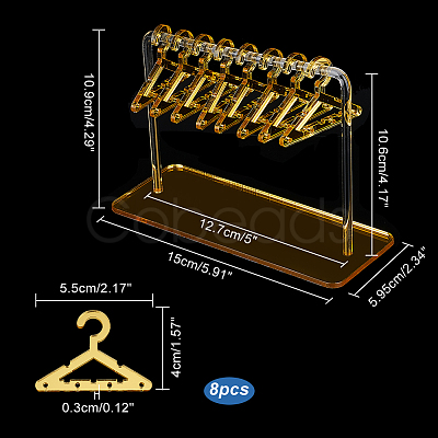 1 Set Acrylic Earring Display Stands EDIS-PH0001-36C-WH-1