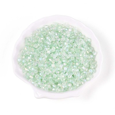 Transparent Spray Painted Glass Beads X1-EGLA-N018-4mm-04-1