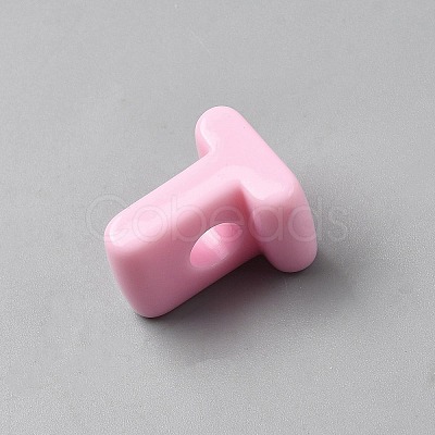 Acrylic European Beads OACR-WH0050-09T-1