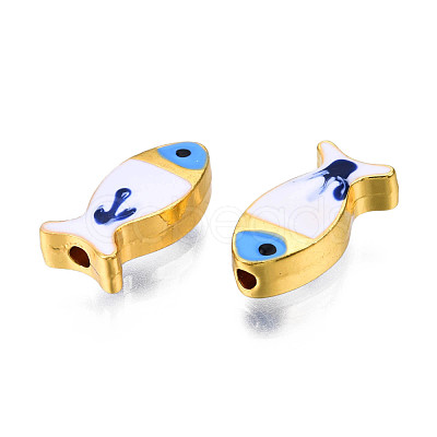 Rack Plating Alloy Enamel Beads PALLOY-N157-046D-1