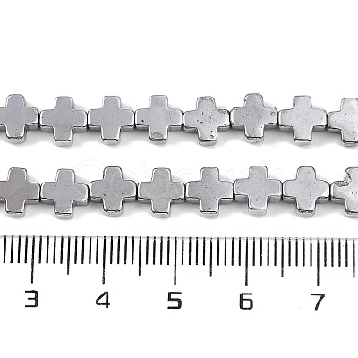 Electroplated Synthetic Non-magnetic Hematite Beads Strands G-J211-A10-03-1
