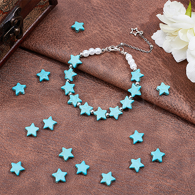 Synthetic Howlite Bead Strands G-AR0003-51-1