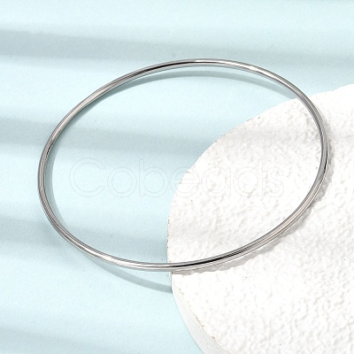 2MM 304 Stainless Steel Bangles for Women SA-CBA37BC-23B-P-1