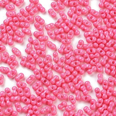 Baking Paint Glass Seed Beads SEED-A033-05L-1