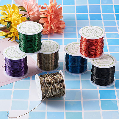 Round Copper Beading Wire for Jewelry Making YS-TAC0004-0.5mm-05-1