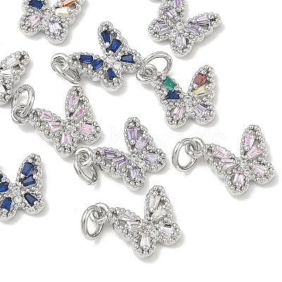 SHEGRACE Brass Pave Clear Cubic Zirconia Pendants XGRQ3Q490-628P-1
