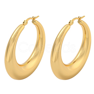 202 Stainless Steel Hoop Earrings EJEW-H003-41G-1