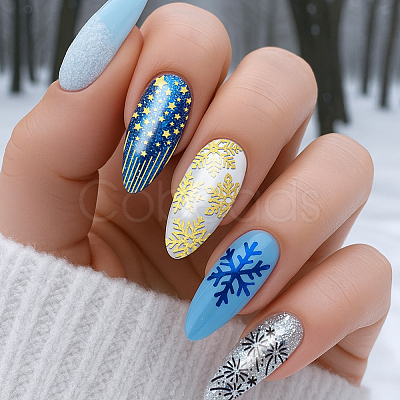 Stainless Steel DIY Nail Art Templates MRMJ-WH0092-198-1