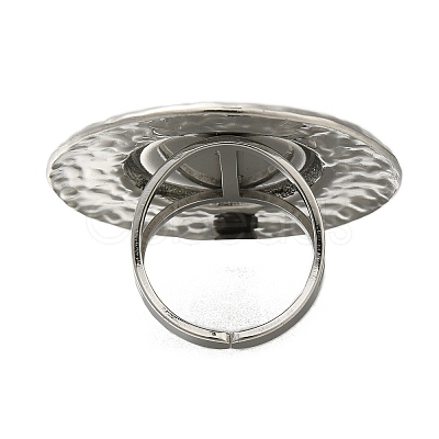 Anti-Tarnish 304 Stainless Steel Ring Components STAS-U031-01P-1
