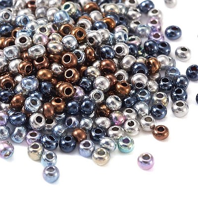 12/0 Grade A Electroplated Glass Seed Beads SEED-CD0001-01-1