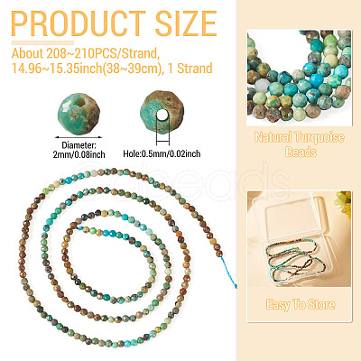 1 Strand Natural Turquoise Beads Strands G-TA0003-46-1