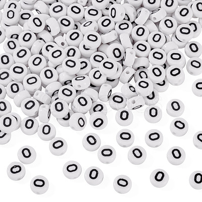 500Pcs Acrylic Beads SACR-TA0001-55O-1