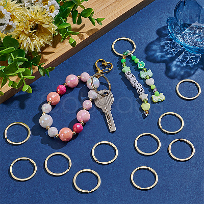50Pcs Alloy Double Loops Jump Rings FIND-SP0005-48-1
