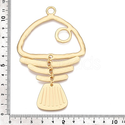 Rack Plating Alloy Big Pendants PALLOY-T090-33G-1