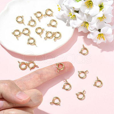 SHEGRACE Brass Spring Ring Clasps XGRPCN257-222G-1