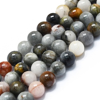 Natural Eagle Eye Stone Beads Strands G-K245-A09-04-1