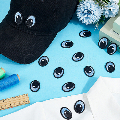20 Pairs Eye Appliques DIY-PH0035-13A-1