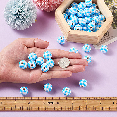 Natural Wooden Beads WOOD-TAC0010-05F-1