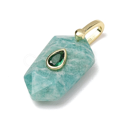 Natural Amazonite Pendants GG-CBA5FCC-01G-01-1