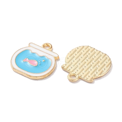 Alloy Enamel Pendants ENAM-O001-11C-G-1