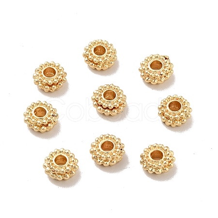 Rack Plating Alloy Beads PALLOY-D004-14LG-1