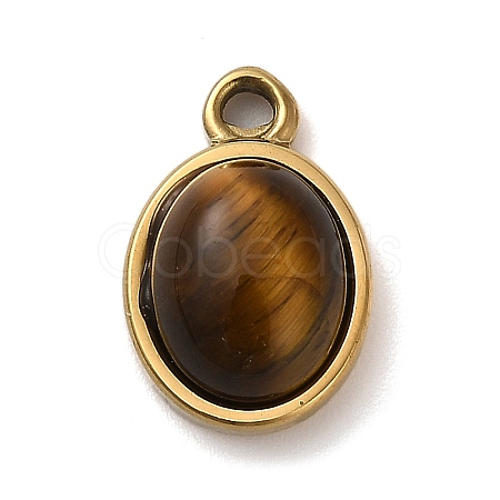 Natural Tiger Eye Pendants STAS-R009-04G-03-1
