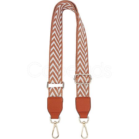 Stripe Pattern Adjustable Cotton Bag Strap AJEW-WH0254-63A-1