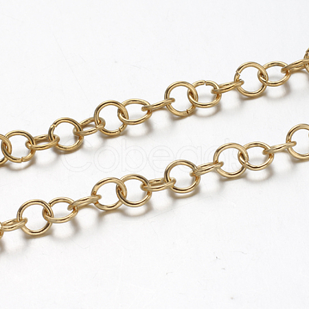 Ion Plating(IP) 304 Stainless Steel Rolo Chains STAS-F094-21-1