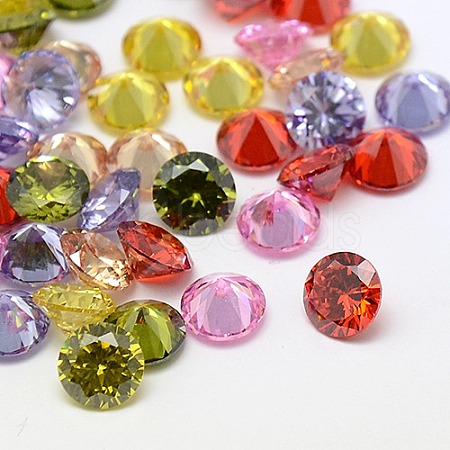 Mixed Grade A Diamond Shaped Cubic Zirconia Cabochons X-ZIRC-M002-6mm-1