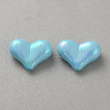 10Pcs Opaque Acrylic Beads SACR-WH0008-020I-1