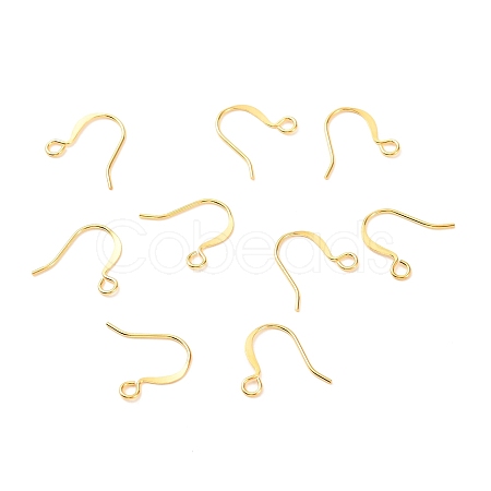 Brass Earring Hooks X-KK-F824-012G-1