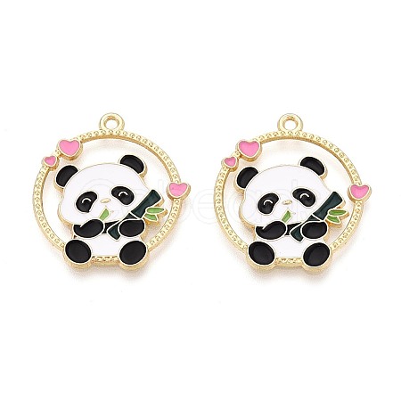 Alloy Enamel Pendants ENAM-T021-78A-G-1
