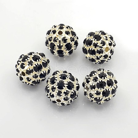 Brass Rhinestone Beads RB-Q165-6-1