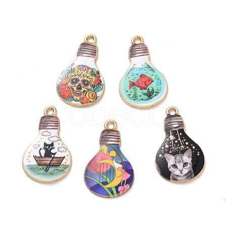 Alloy Enamel Pendants ENAM-A139-13G-1