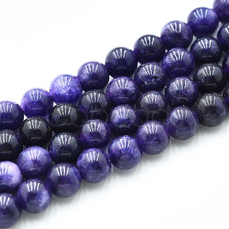 Natural Quartz Beads Strands G-N355-6mm-54-1