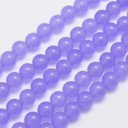 Natural & Dyed Malaysia Jade Bead Strands G-A146-8mm-A19-1